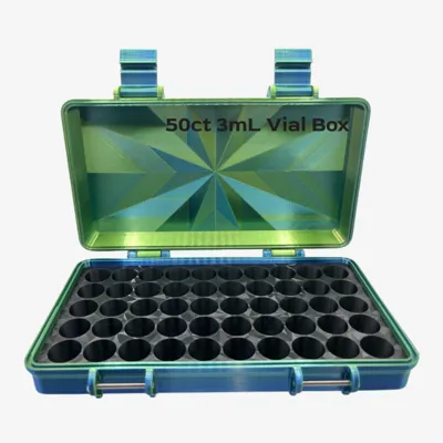 PepFab3D 50ct 3mL Peptide Vial Storage Box